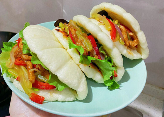 冷凍蓮の葉饅頭 (Gua Bao) | BRCおよびハラール認証 | EU規格 |ファーストフード向け中国工場卸売