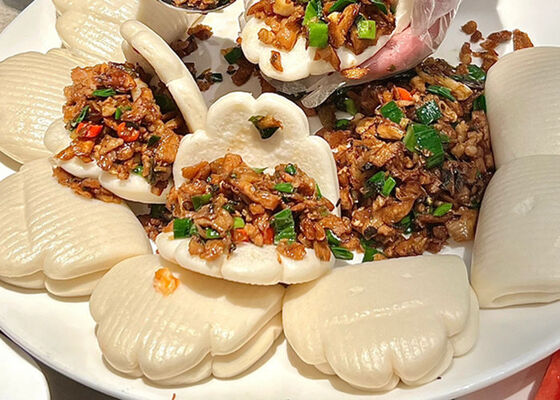 冷凍蓮の葉饅頭 (Gua Bao) | BRCおよびハラール認証 | EU規格 |ファーストフード向け中国工場卸売